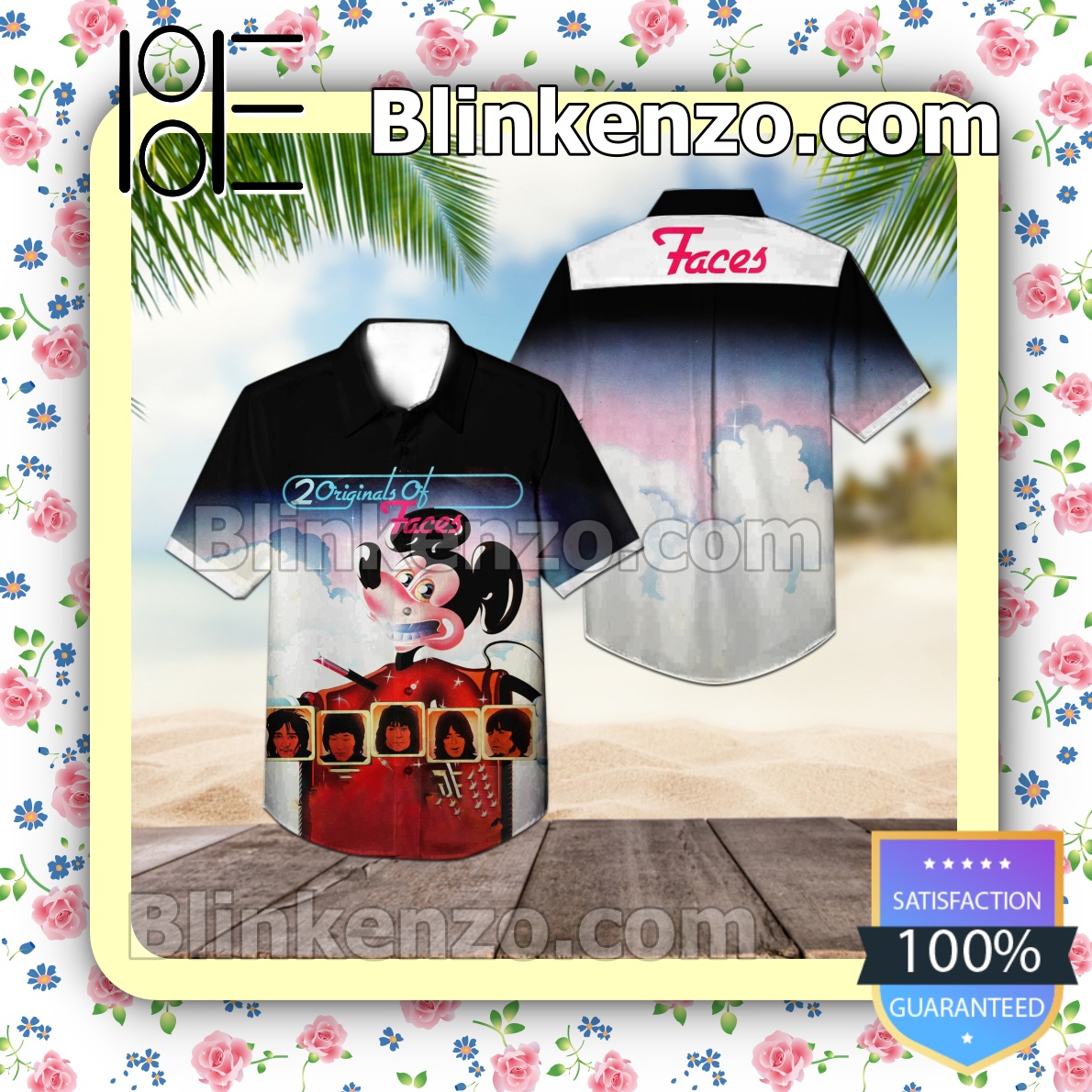 2 Originals Of Faces Album Cover Summer Beach Shirt