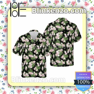 420 Weed Button Up Hawaii Shirt