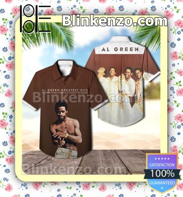 Al Green's Greatest Hits Album Cover Brown Summer Beach Shirt