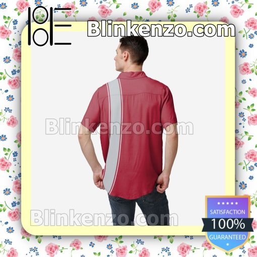 Alabama Crimson Tide Bowling Stripe Short Sleeve Shirts a