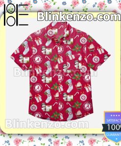 Alabama Crimson Tide Christmas Explosion Short Sleeve Shirts a