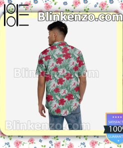 Alabama Crimson Tide Hibiscus Short Sleeve Shirts a