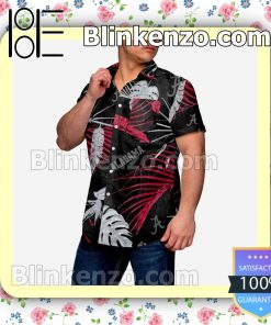 Alabama Crimson Tide Neon Palm Short Sleeve Shirts