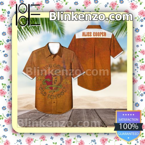Alice Cooper Old School 1964-1974 Album Cover Summer Beach Shirt