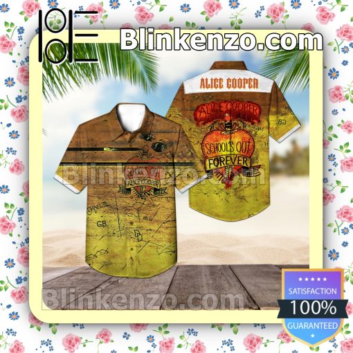 Alice Cooper School's Out Album Cover Style 2 Summer Beach Shirt