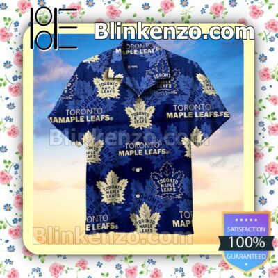 Amazing Toronto Maple Leaf Navy Short Sleeve Shirt