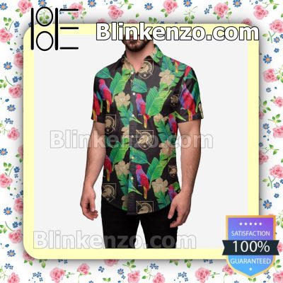 Army Black Knights Floral Short Sleeve Shirts