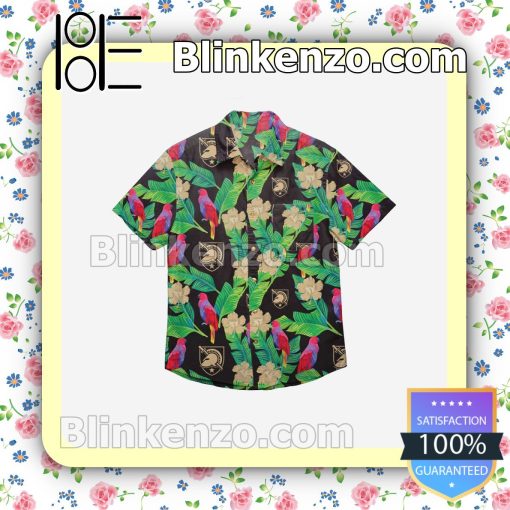 Army Black Knights Floral Short Sleeve Shirts a