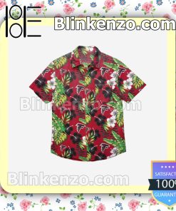 Atlanta Falcons Floral Short Sleeve Shirts a