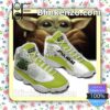 Baby Yoda From Star Wars Green White Jordan Running Shoes