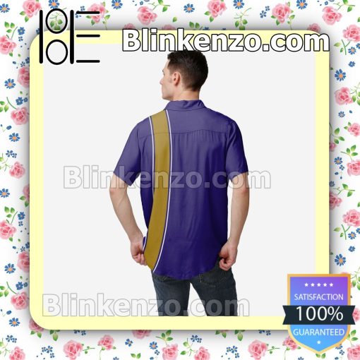 Baltimore Ravens Bowling Stripe Short Sleeve Shirts a