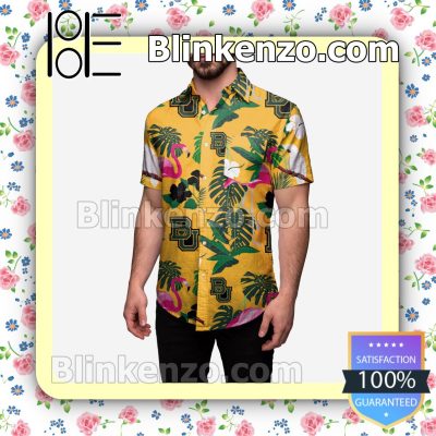 Baylor Bears Original Floral Short Sleeve Shirts