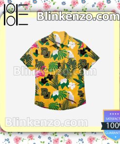 Baylor Bears Original Floral Short Sleeve Shirts a