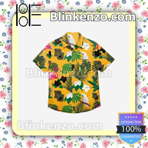Baylor Bears Original Floral Short Sleeve Shirts a