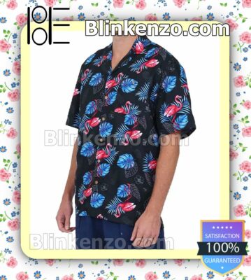 Black Button Down Hawaii Shirt