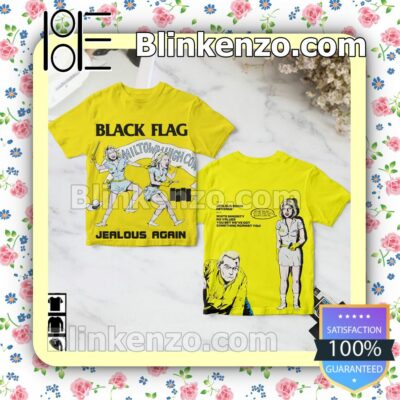 Black Flag Jealous Again Album Cover Yellow Birthday Shirt