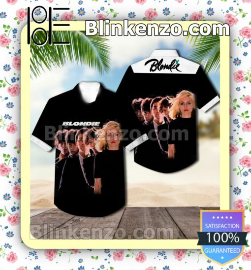 Blondie The Debut Studio Album Cover Black Short Sleeve Shirts