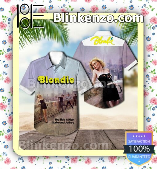 Blondie The Tide Is High Susie And Jeffrey Single Cover Short Sleeve Shirts