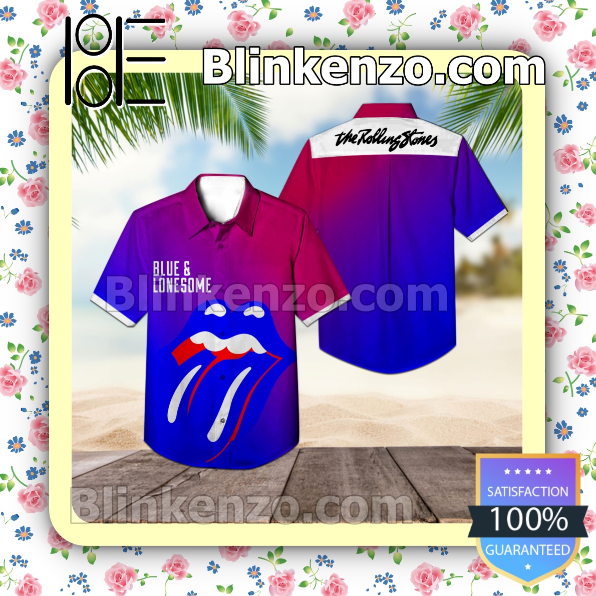 Blue And Lonesome Album By The Rolling Stones Summer Beach Shirt