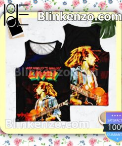 Bob Marley And The Wailers Live Album Cover Tank Top Men