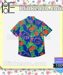 Boise State Broncos Floral Short Sleeve Shirts a