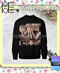 Bon Jovi Keep The Faith Album Cover Black Custom Long Sleeve Shirts For Women