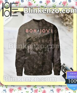 Bon Jovi Slippery When Wet Album Cover Brown Custom Long Sleeve Shirts For Women