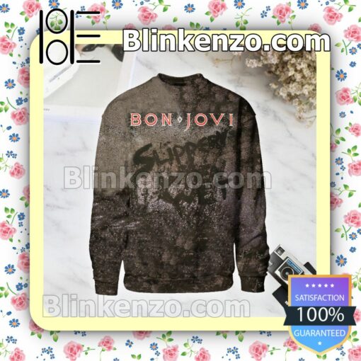 Bon Jovi Slippery When Wet Album Cover Brown Custom Long Sleeve Shirts For Women