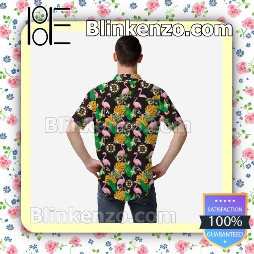 Boston Bruins Floral Short Sleeve Shirts a