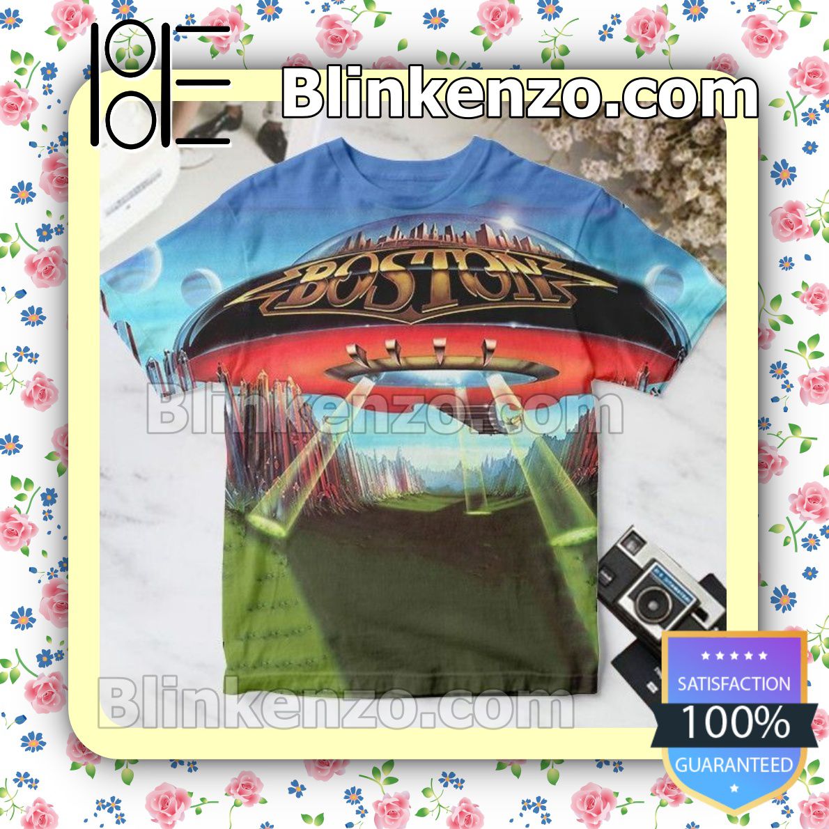 Excellent Boston Don't Look Back Album Cover Custom Shirt