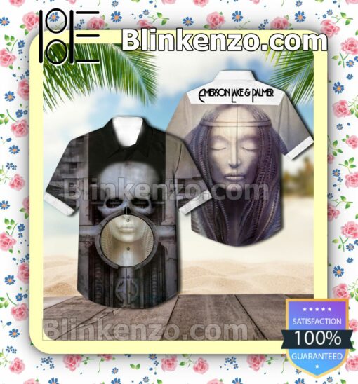 Brain Salad Surgery Album Cover By Emerson Lake And Palmer Short Sleeve Shirts