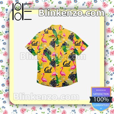 California Bears Floral Short Sleeve Shirts a