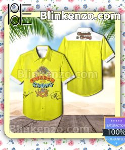 Cheech And Chong Signatures Yellow Summer Beach Shirt