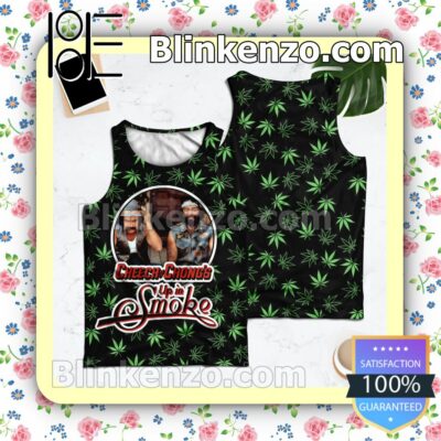 Cheech And Chong's Up In Smoke Weed Leaves Style 2 Tank Top Men