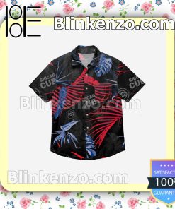 Chicago Cubs Neon Palm Short Sleeve Shirts a