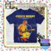 Chuck Berry The Original King Of Rock 'n' Roll Navy Custom T-Shirt