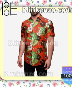 Cleveland Browns Floral Short Sleeve Shirts