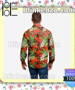 Cleveland Browns Long Sleeve Floral Short Sleeve Shirts a