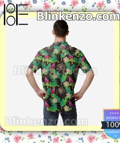 Colorado Buffaloes Floral Short Sleeve Shirts a