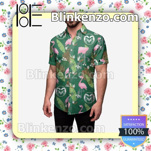 Colorado State Rams Floral Short Sleeve Shirts