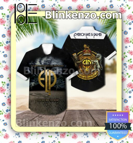 Come And See The Show The Best Of Emerson Lake And Palmer Album Cover Short Sleeve Shirts