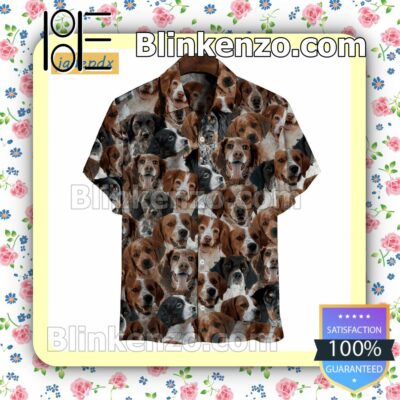 Cute Brittany Spaniels Hawaii Shirt