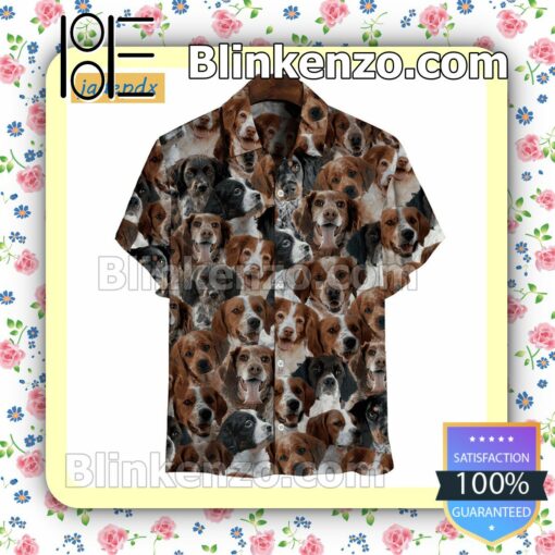 Cute Brittany Spaniels Hawaii Shirt