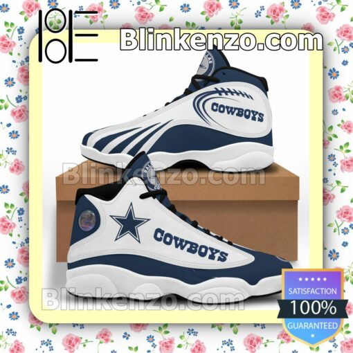 Dallas Cowboys Blue And White Jordan Running Shoes
