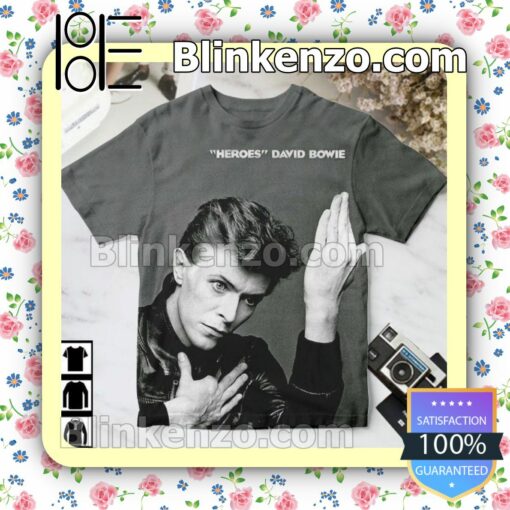 David Bowie Heroes Album Cover Birthday Shirt