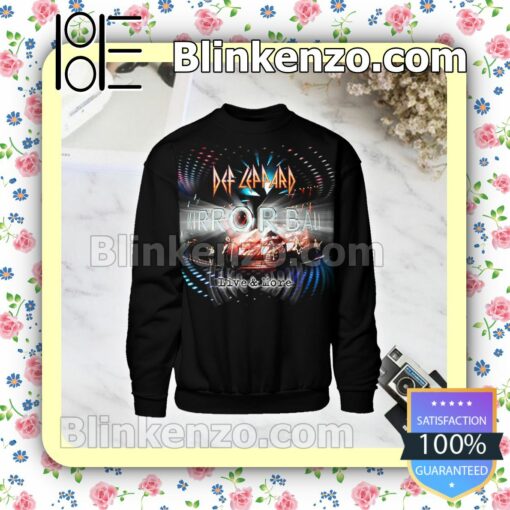 Def Leppard Mirror Ball Live And More Album Cover Custom Long Sleeve Shirts For Women