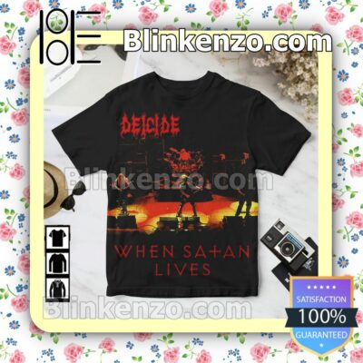 Deicide When Satan Lives Album Cover Black Birthday Shirt