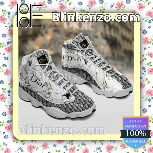 Dior Black White Butterfly Jordan Running Shoes