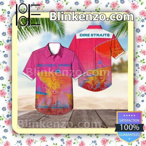 Dire Straits Encores Album Cover Summer Beach Shirt