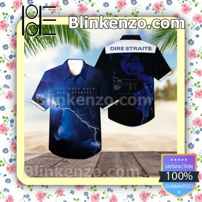 Dire Straits Love Over Gold Album Cover Style 2 Summer Beach Shirt